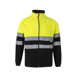 Chaqueta polar bicolor | alta visibilidad | trabajo| VELILLA 183