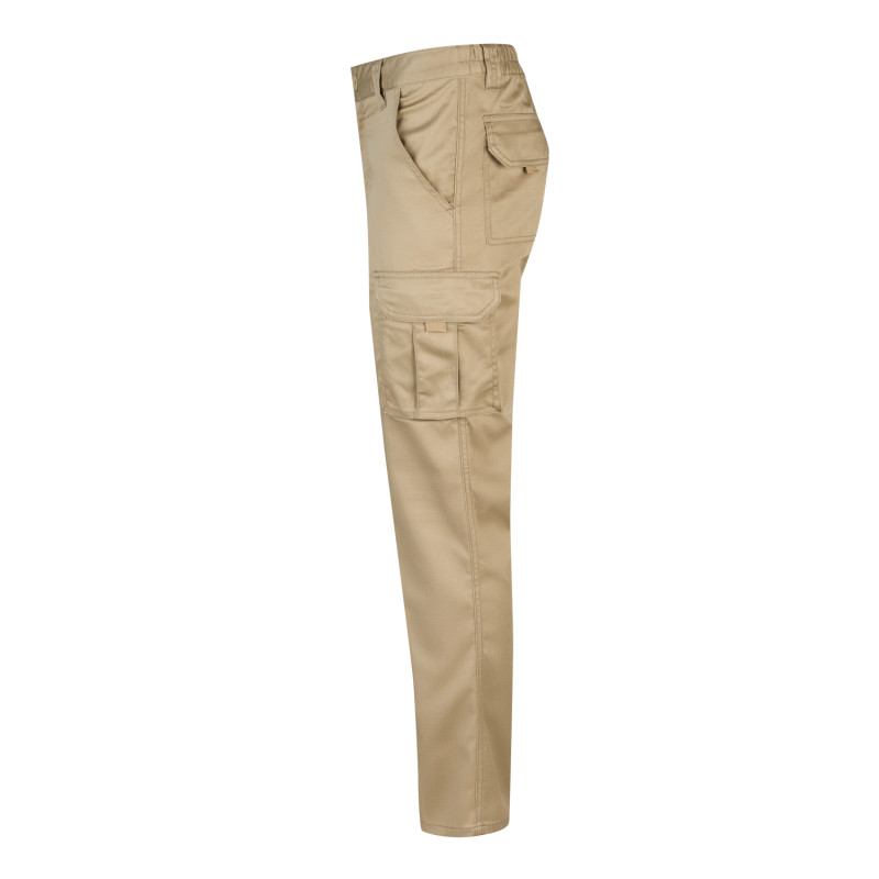 VELILLA Pantalone Unisex Multitasca In Cotone Elasticizzato. Resistente, Traspirante E Con 8 Tasche. Per Lavoro, Escursionismo E Tempo Libero.