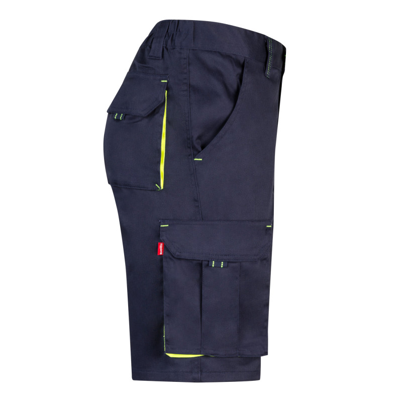 Pantalon Velilla Renfort Genoux Bermuda Bicolore Velilla - Multipoches, Renfort Genoux, Taille Élastique - Pour Travail Et Loisirs Short De Travail