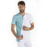 Chaqueta sanitaria asimétrica combinada para hombre DYNEKE 8187