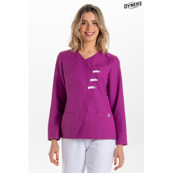 Chaqueta sanitaria microfibra para mujer manga larga DYNEKE 8258