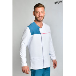 Chaqueta sanitaria combinada manga larga para hombre DYNEKE 8818