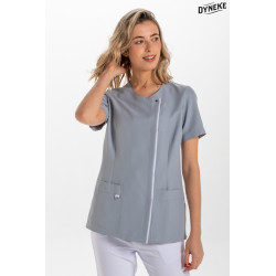 Chaqueta sanitaria microfibra de manga corta para mujer DYNEKE 8821