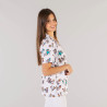 Casaca sanitaria estampada unisex manga corta GARYS 6117 KUKUXUMUSU