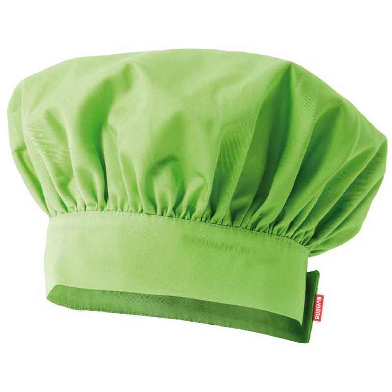 Gorro de cocina verde combinada con vivos VELILLA Serie P404004