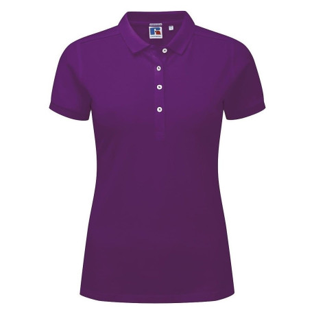 Polo de mujer Stretch RUSSELL 566F manga corta