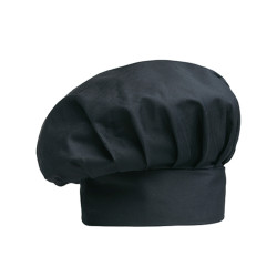 Gorro cocina Gran Chef EGOCHEF 1905002C BIG HAT BLACK (Pack 2 unidades)
