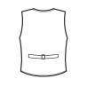 CHALECO UNISEX CAMARERO ISACCO 033003