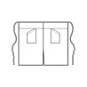 DELANTAL LARGO VERSAILLES CON SPACCO ISACCO 114221