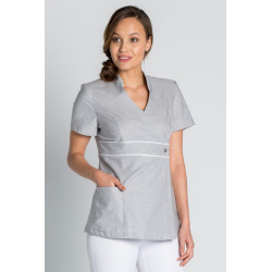 Chaqueta sanidad Pekin gris vivo raso DYNEKE 8299-844