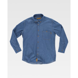 Camisa vaquera unisex de manga larga WORKTEAM B8600