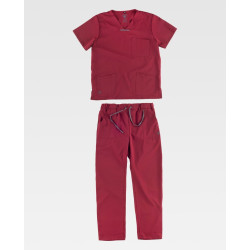 CONJUNTO SANITARIO ELASTICO DE CASACA Y PANTALON WORKTEAM B9140