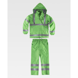 Conjunto impermeable WORKTEAM S2013 con bandas reflectantes