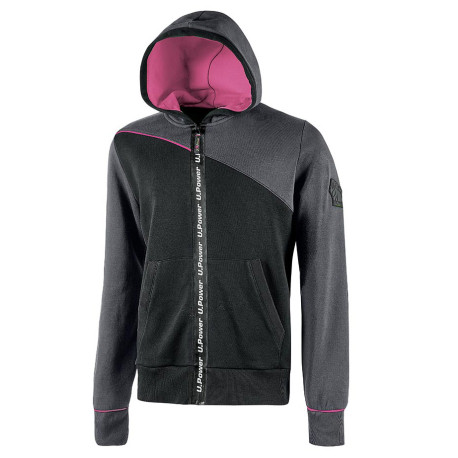 Sudadera Optima con Rosa con Capucha