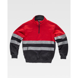 Sudadera combinada con cintas reflectantes WORTEAM C9033