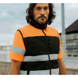 Chaleco Workshell con cintas reflectantes WORKTEAM C2921