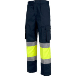 Pantalón combinado alta visibilidad WORKTEAM C4019 de algodón