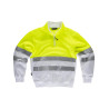Sudadera de alta visibilidad WORKTEAM C9035 cuello cremallera