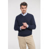 Jersey de punto cuello V RUSSELL COLLECTION 710M