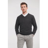 Jersey de punto cuello V RUSSELL COLLECTION 710M