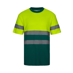 Camiseta alta visibilidad Velilla 305613 bicolor y algodón