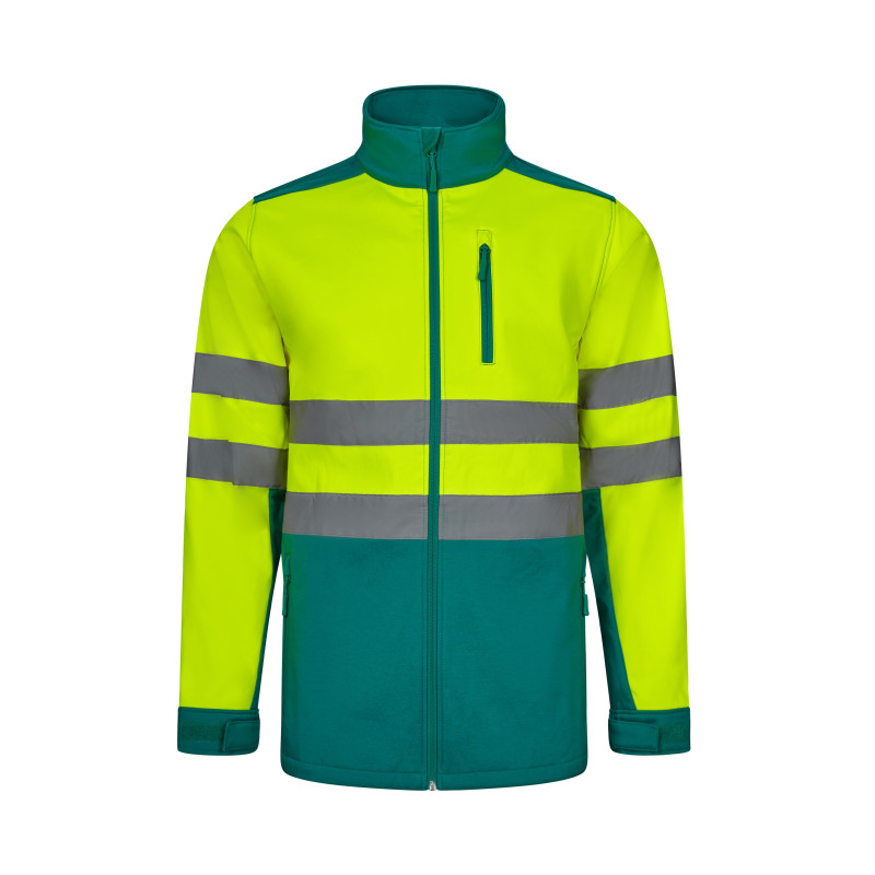Veste bicolore en soft shell avec doublure en polaire 206001 | VELILLA