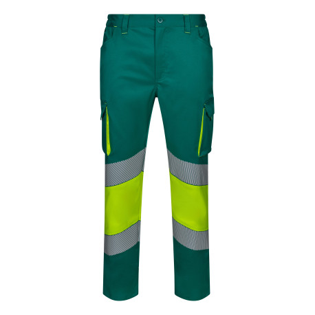 Pantalón de alta visibilidad Velilla 303008s en tejido stretch y bandas segmentadas