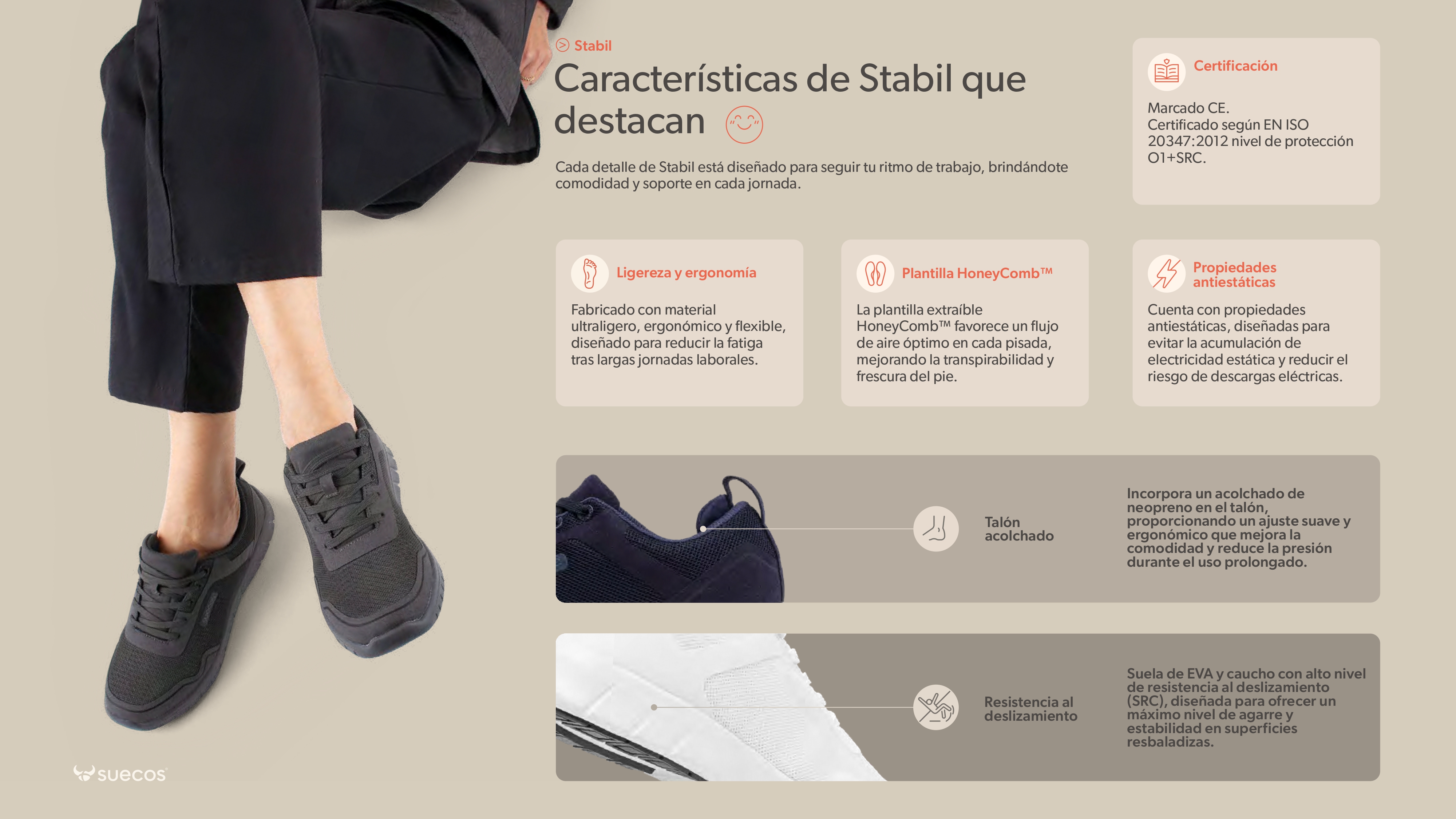Suecos Stabil calzado