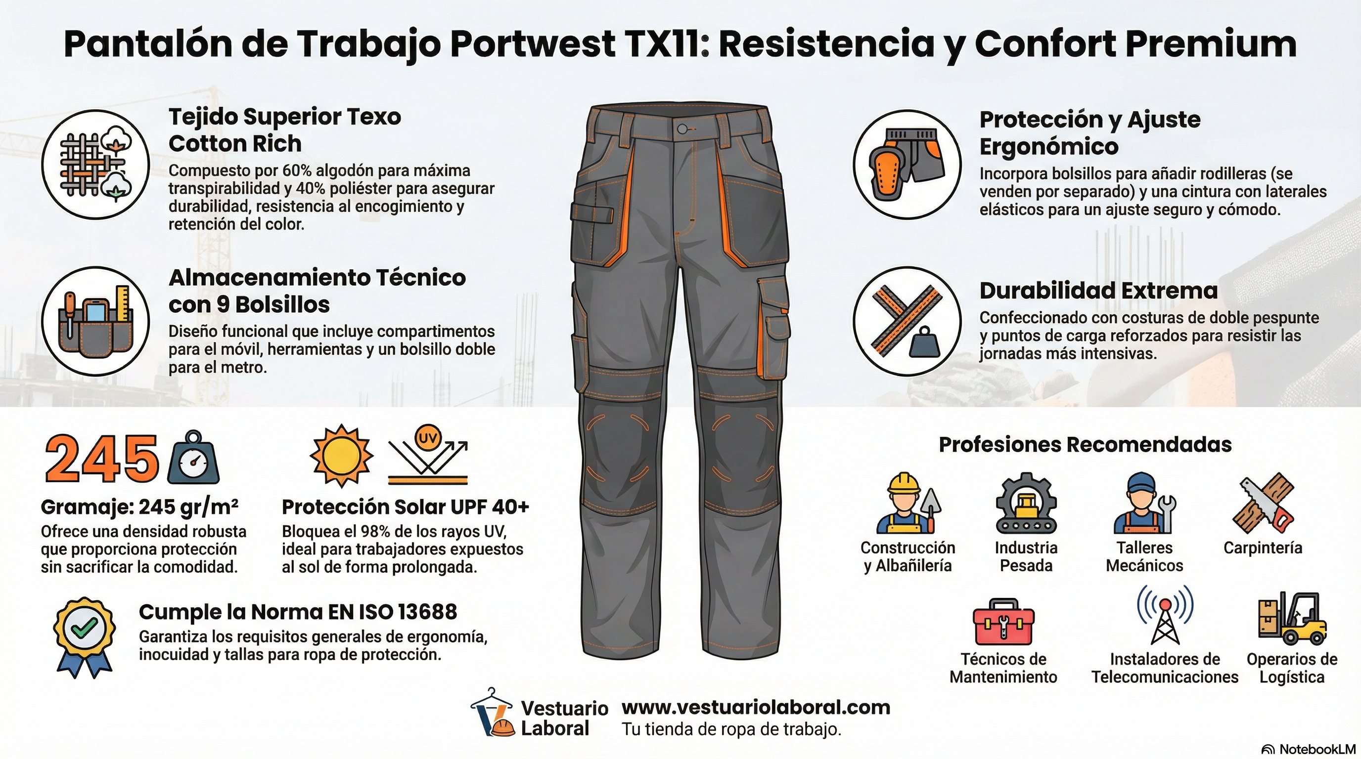 PAntalón PORTWEST TC11