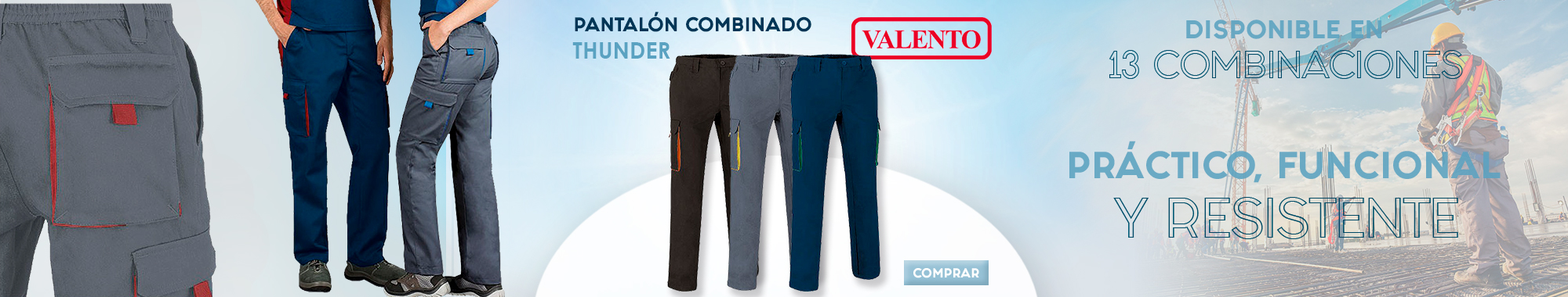 Pantalón combinado VALENTO THUNDER