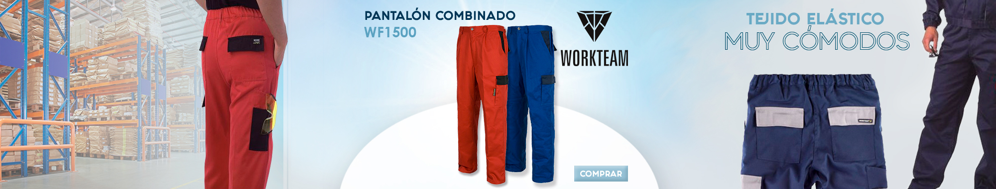 Pantalón combinado WORKTEAM WF1500